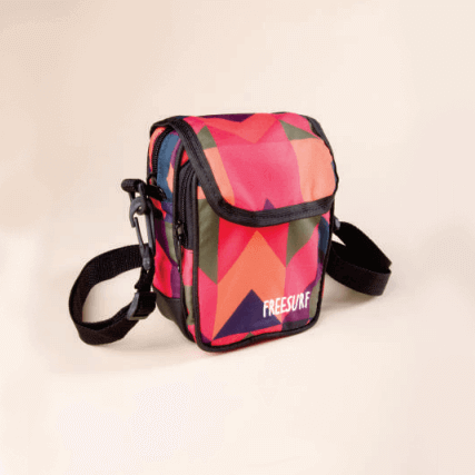 Shoulder Bag Geometric Multicolor com Estampa de Formas Geométricas - Freesurf