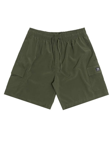 Shorts Tactel Cargo Logo Tag Stranger - Verde