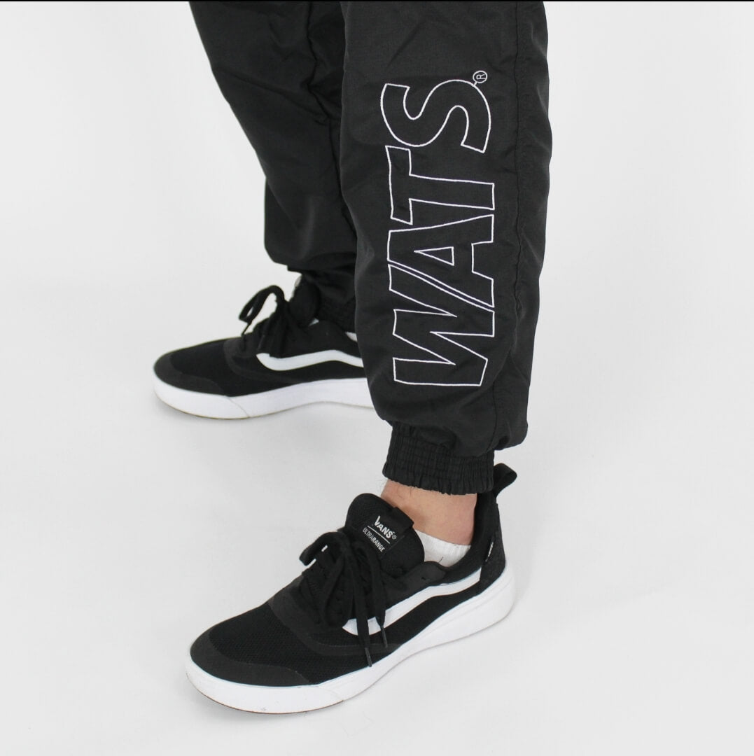 Calça Jogger Wats Skate Nylon Outline - Preta