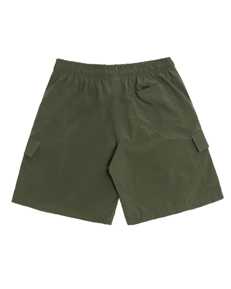 Shorts Tactel Cargo Logo Tag Stranger - Verde