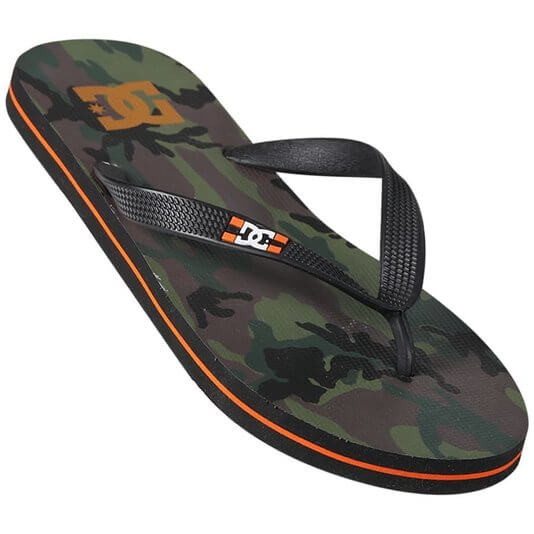 Chinelo Dc Shoes Spray Graffik Camuflado/Verde