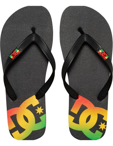 Chinelo Dc Shoes Spray Graffik Rasta