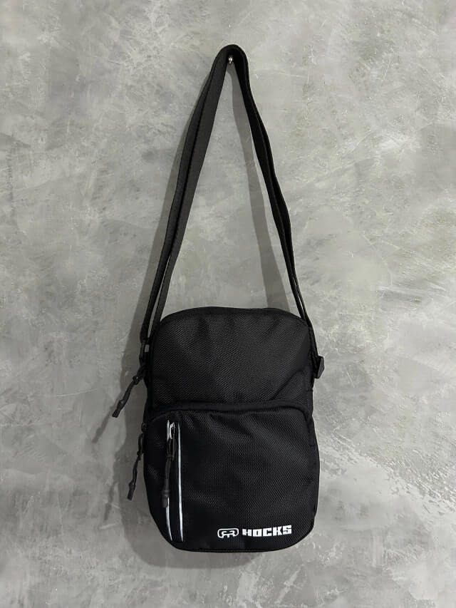 Shoulder Bag Viaggio Preto Refletivo Unissex - Hocks Skate