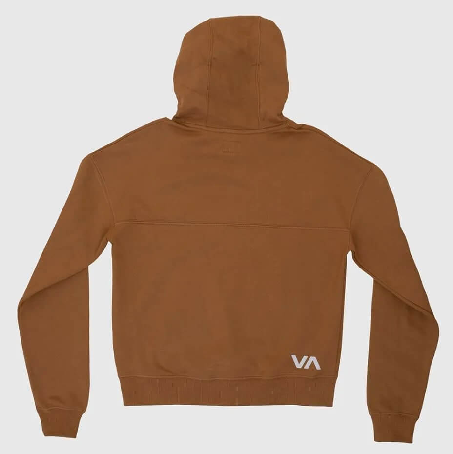 Moletom Fechado Sport Rvca Marrom Outlet