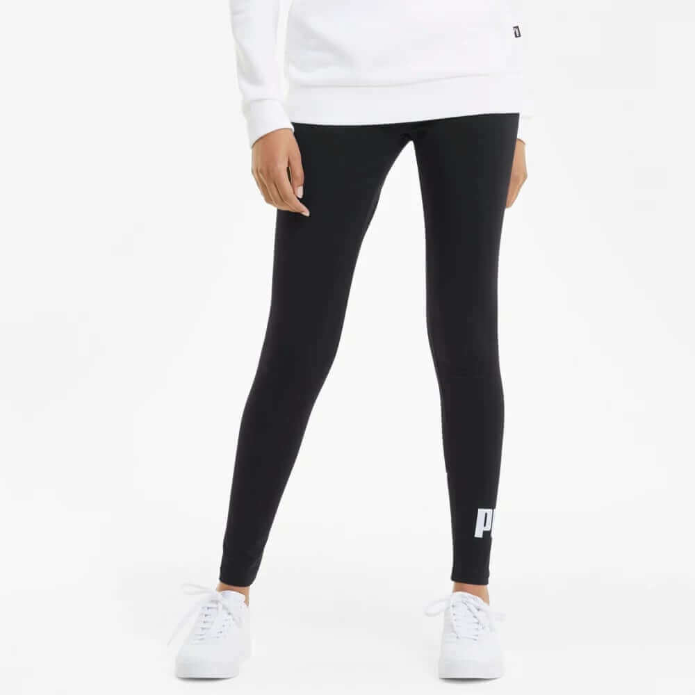 Calça Legging Essentials Logo Feminina Puma - Preta Outlet